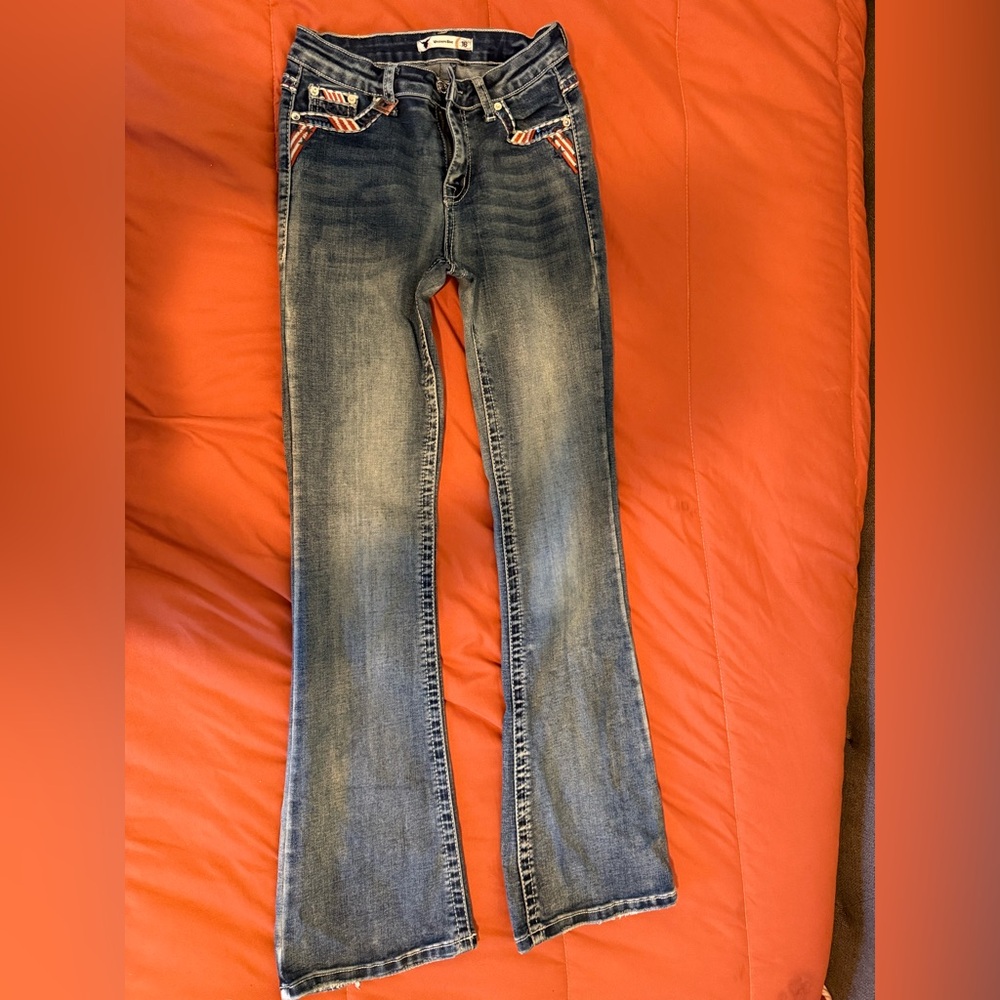 Women's Mid-Wash Straight Leg Jeans - Blue